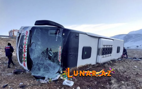 Türkiyədə sərnişin avtobusu aşdı - 6 ölü, 36 yaralı