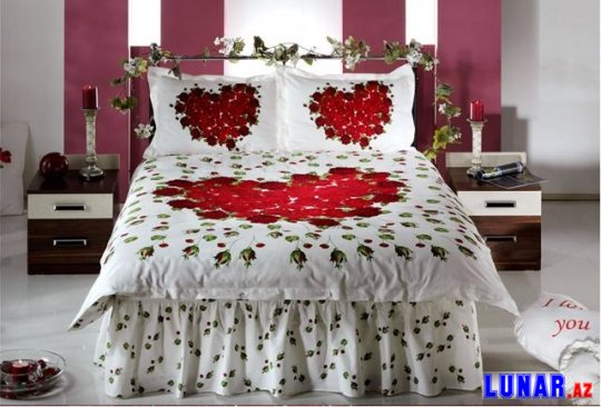 Sevgililər günü üçün yataq otağı dizaynları - FOTOLAR